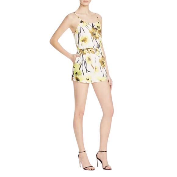 Alice + Olivia Cassia Flutter Romper - Daisy Field - 0 - Picture 3 of 14